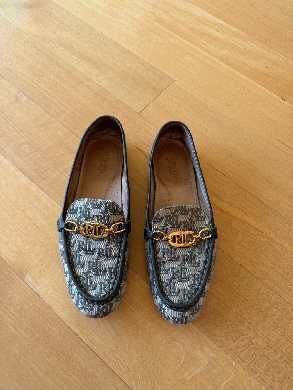 Lauren Ralph Lauren monogram jacquard loafers / moccasins